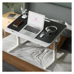 StarAndDaisy Multipurpose Bed Table With USB Hub Fan & Night Lamp - Black-picture-13