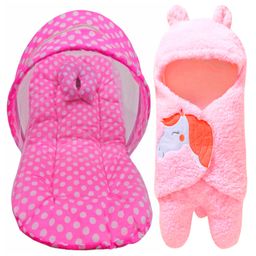 Brandonn Bedding Set With Mosquito Net & Wearable Blanket - Pink-20