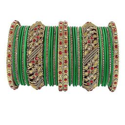 Shinemore Set Of 2 Artificial Stones Studded Bridal Chuda Bangles-picture-24