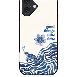 QRIOH Typography Printed iPhone 16 Plus Back Case Mobile Accessories-image-119