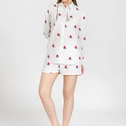 Past Modern Shirt With Shorts CoOrds-picture-11