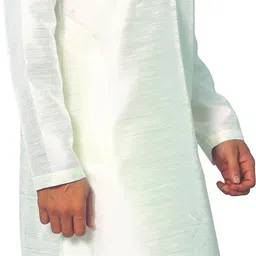 House of Aqss Men Regular Dupion Silk Kurta with Trousers image 4