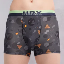 HRX by Hrithik Roshan Pack Of 2 Printed Ultrasoft Trunks PACK-2-HTO-PV-Print-111-S-11