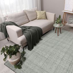 saraswatii global Blue & White Textured Anti-Skid Woollen Carpet-image-19