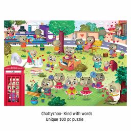 Chalk and Chuckles Chattychoo & Makermax Jigsaw Puzzle Pack of 2 - 100 Pieces Each image 2