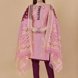 Maroosh Embellished Unstitched Dress Material-picture-26