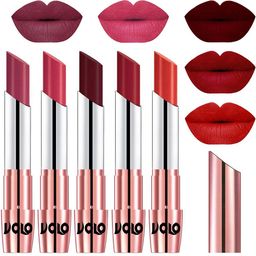 VOLO Set Of 5 Creme Matte Lipstick - 3.5g Each - 38-41-42-43-49-image-89