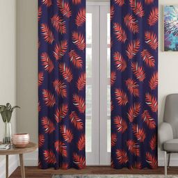 Cortina 2 Pieces Floral Printed Door Curtains-picture-18