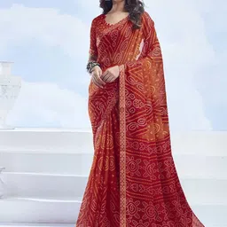 Styleveda Zari Pure Georgette Bandhani Saree-picture-40