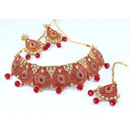 Guarantee Ornament House Brass Gold-Plated Jewellery Set-25