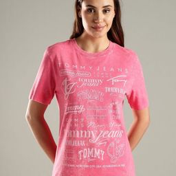 Tommy Hilfiger Typography Printed Relaxed Fit Round Neck Cotton T-shirt-picture-17