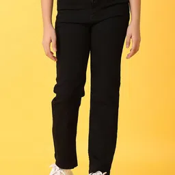 V-Mart Girls Solid Straight Fit Mid-Rise Jeans-39
