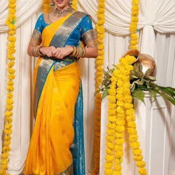 INDIOTSAV Ethnic Motifs Banarasi Saree-image-57