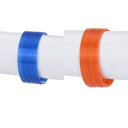 1ST TIME Set Of 24 Blue Alloy Bangles-picture-3