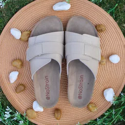 NoStrain Women Double Layered Cork Flats-image-64