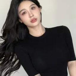 Istyle Can Women Slim Fit Round Neck Short Sleeve Top-image-96