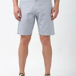 Peter England Casuals Men Cotton Geometric Printed Shorts-image-98