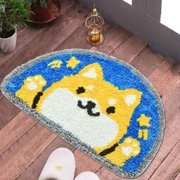 Myntra Elegant Homes Blue & Yellow Cartoon Printed Ultra Soft Anti-Skid Doormat-image-20