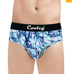 COOLZY Pack Of 2 Printed Cotton Mid-rise Basic Briefs PUERWXBF2K11-S-picture-41