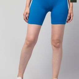 Attire Zone Women Pack Of 2 Skinny Fit Low-Rise Sports Shorts-image-91