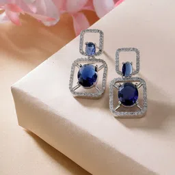 ZENEME Geometric Drop Earrings-16
