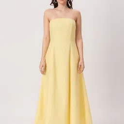 PEACH & PANDA Women Strapless Maxi Dress-picture-13