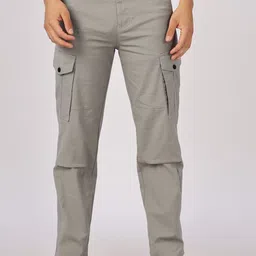 NEVER NEUD Men Ribstop Heavy Duty Relaxed Fit Cotton Cargo-image-93