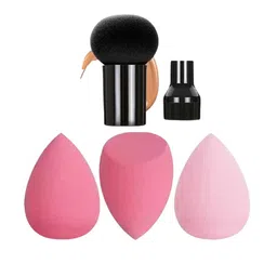 Beautiflame Set Of 4 Soft Egg Shaped Puff With Mushroom Puff-19