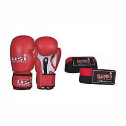 USI UNIVERSAL THE UNBEATABLE Printed Boxing Gloves With Hand Wrap-8