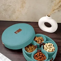 Myntra Elegant Homes Turquoise Blue Pieces Reusable Multi-Utility Organisers-52