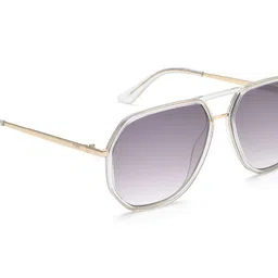 Image Men Aviator Sunglasses with UV Protected Lens IMS752C3SG-Gold-48