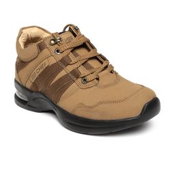 Red Chief Men Tan Brown Leather Casual Shoes-image-59