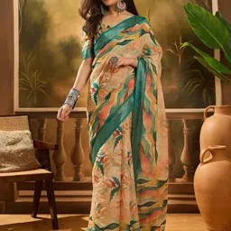 SHADOW & SAINING Floral Zari Banarasi Saree-picture-57