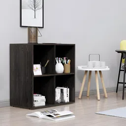HEXA RED Brown Wooden Book Shelf-picture-22