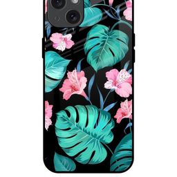 QRIOH Floral Printed iPhone 15 Plus Back Case Mobile Accessories-image-69