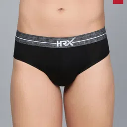 HRX by Hrithik Roshan Pack Of 2 Mid Rise Basic Briefs HRX_BRF_002_BLKCM_RD_2PC-56