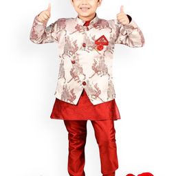 NEW GEN Boys Regular Kurta with Pyjamas-image-55