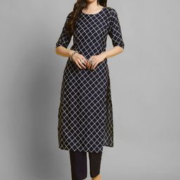 Ethnic basket Women Multicoloured Poly Crepe Kurta Sets-picture-29