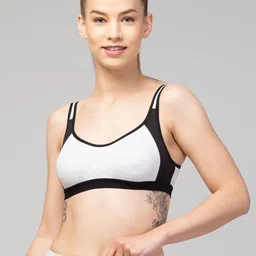 ULLASPack Of 2 Cotton Full Coverage Lightly Padded Sports Bra-picture-52