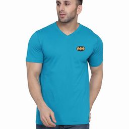 Blisstone V-Neck Applique Slim Fit Cotton Casual T-shirt-picture-27