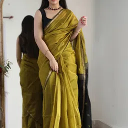 KALINI Woven Design Zari Banarasi Saree-11