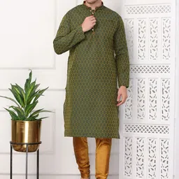 Sydney Heights Men Regular Kurta with Churidar-image-38