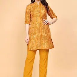 Sashay Boutique Women Bandhani Printed Regular Kurta with Trousers-picture-15