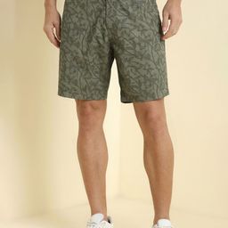 Allen Solly Men Printed Regular Fit Mid-Rise Cotton Shorts-picture-15
