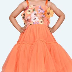 Modish Net Fit & Flare Dress image 3
