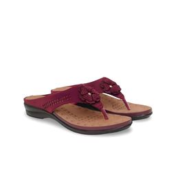 Anngiri Women Floral Embellished Open Toe Flats-image-53