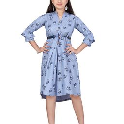BAESD Floral Print Fit & Flare Dress-89