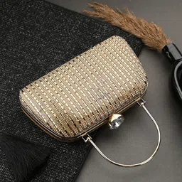 DressBerry Embellished Box Clutch-51
