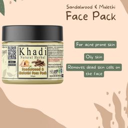 khadi natural herbal Set Of 2 Sandalwood & Mulethi Face Pack - 180 g Each image 3