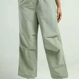 Reebok Elasticated Mid-Rise Casual Trousers-image-1